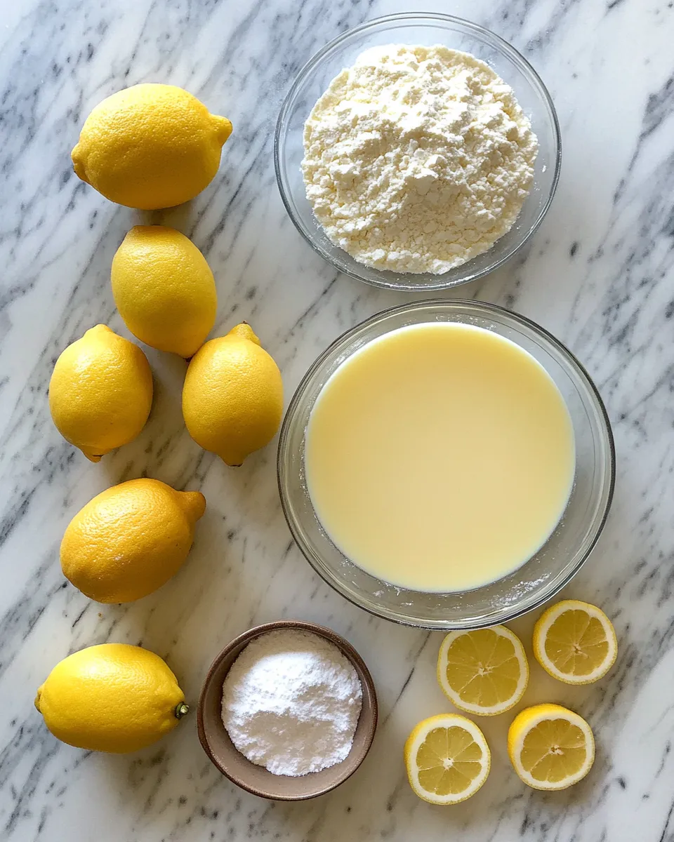 Ingredients for Zesty Delights: Baby Lemon Impossible Pies That Will Brighten Your Day