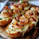 Photo of featured for Bacon Shrimp-Stuffed Garlic Baguette Bombs: A Flavor Explosion You Can't Resist