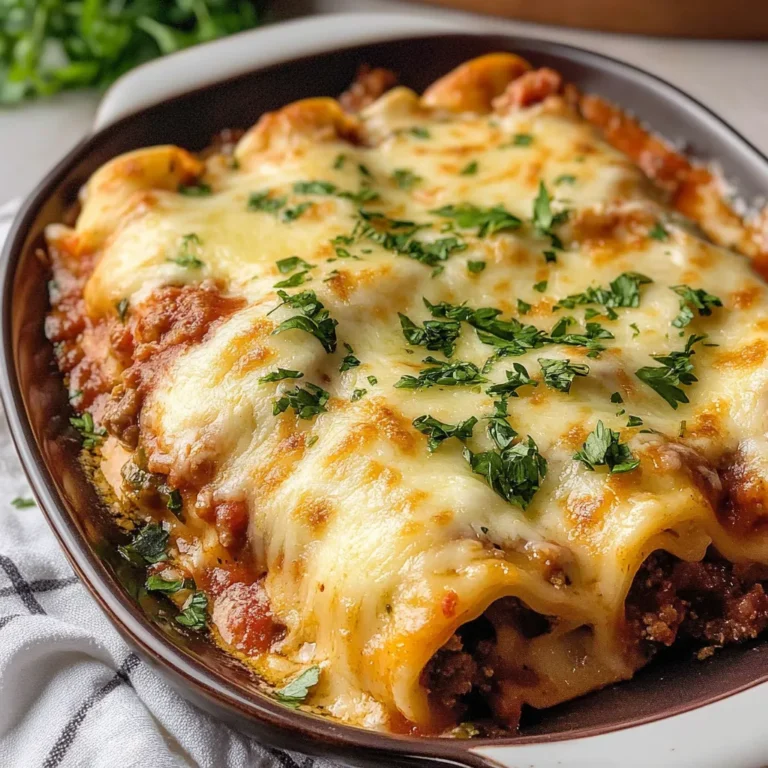 Photo of featured for Indulge in Comfort: Baked Beef Cannelloni with Creamy Mozzarella Sauce