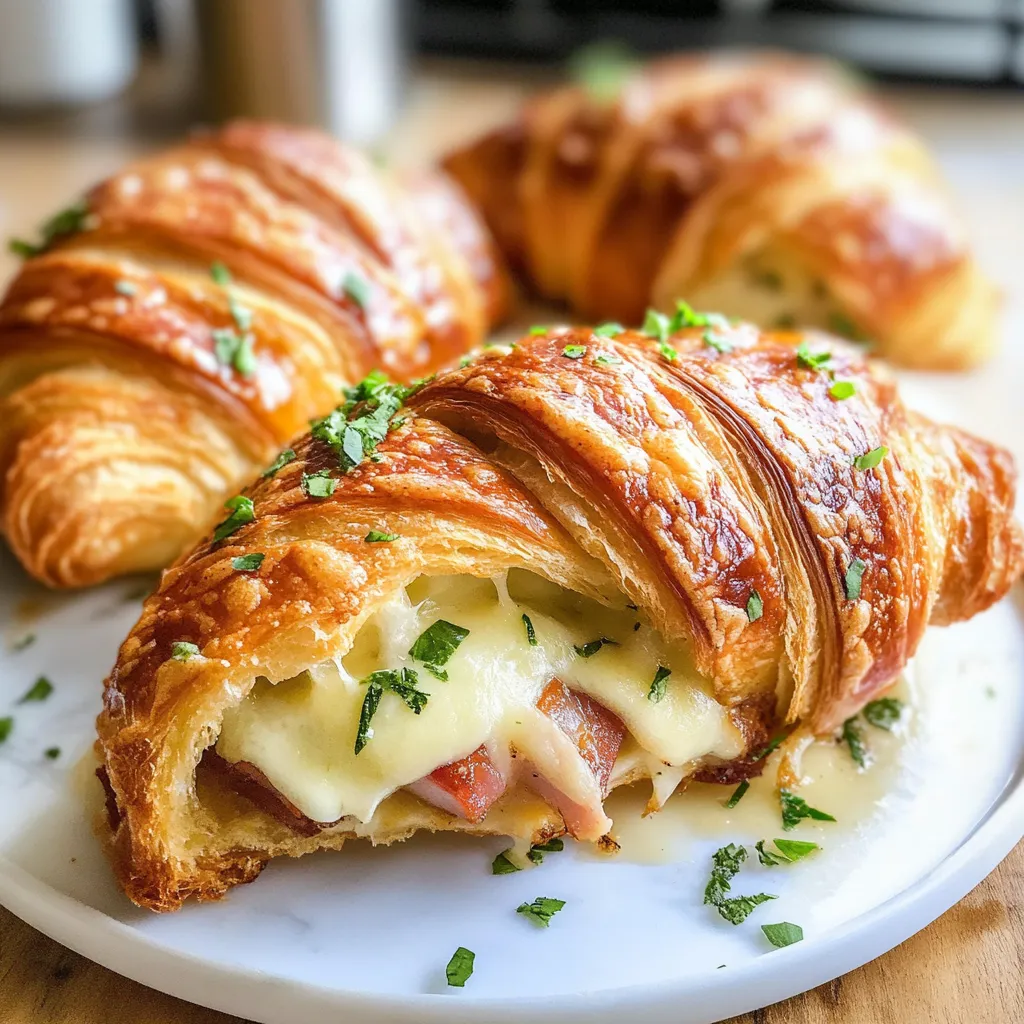 Photo of featured for Irresistibly Flaky Baked Ham and Cheese Croissants That Will Steal the Show