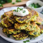 Photo of featured for Crispy Baked Zucchini Fritters You Can't Resist
