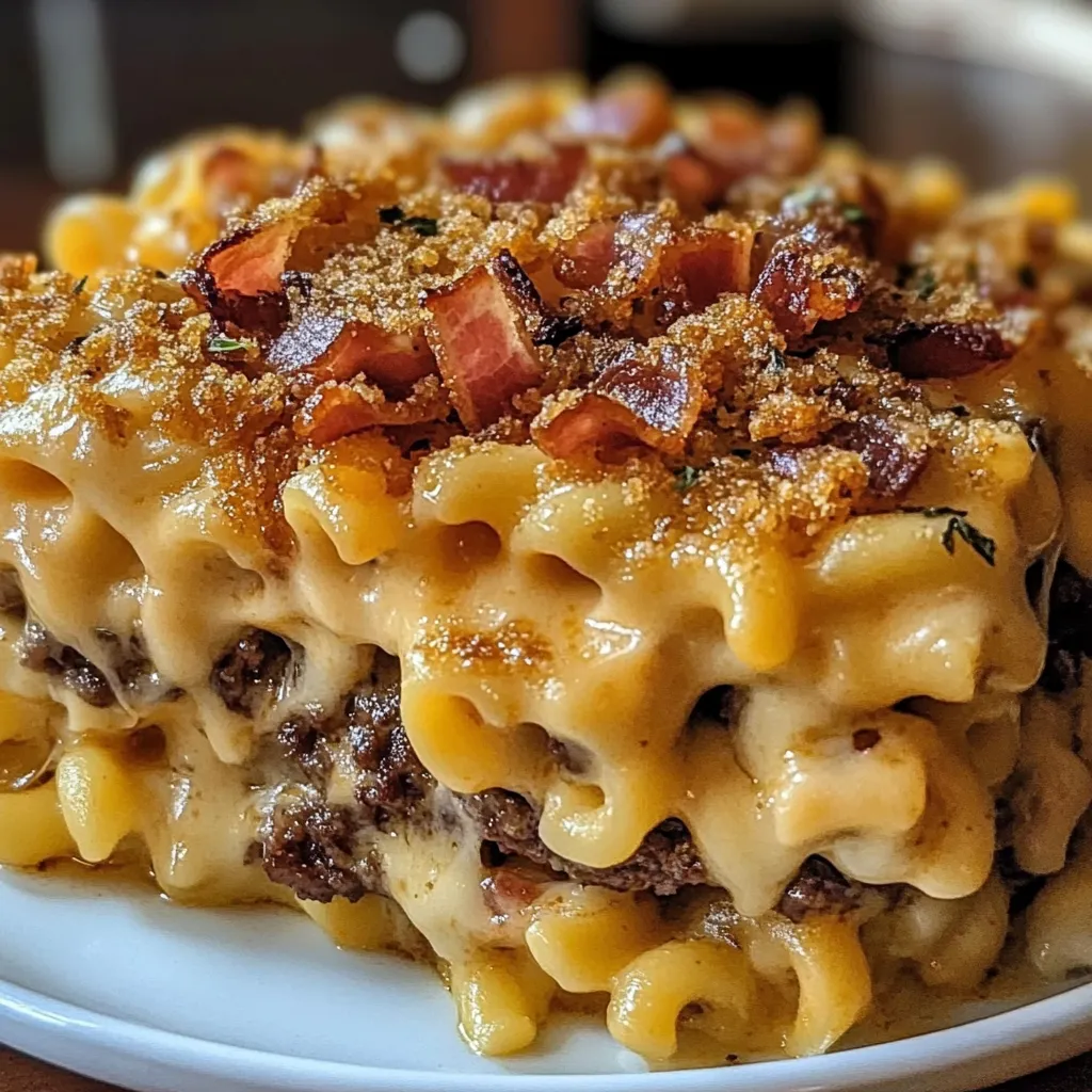 Photo of featured for Savor the Flavor: BBQ Bacon Cheeseburger Mac Cheese Delight
