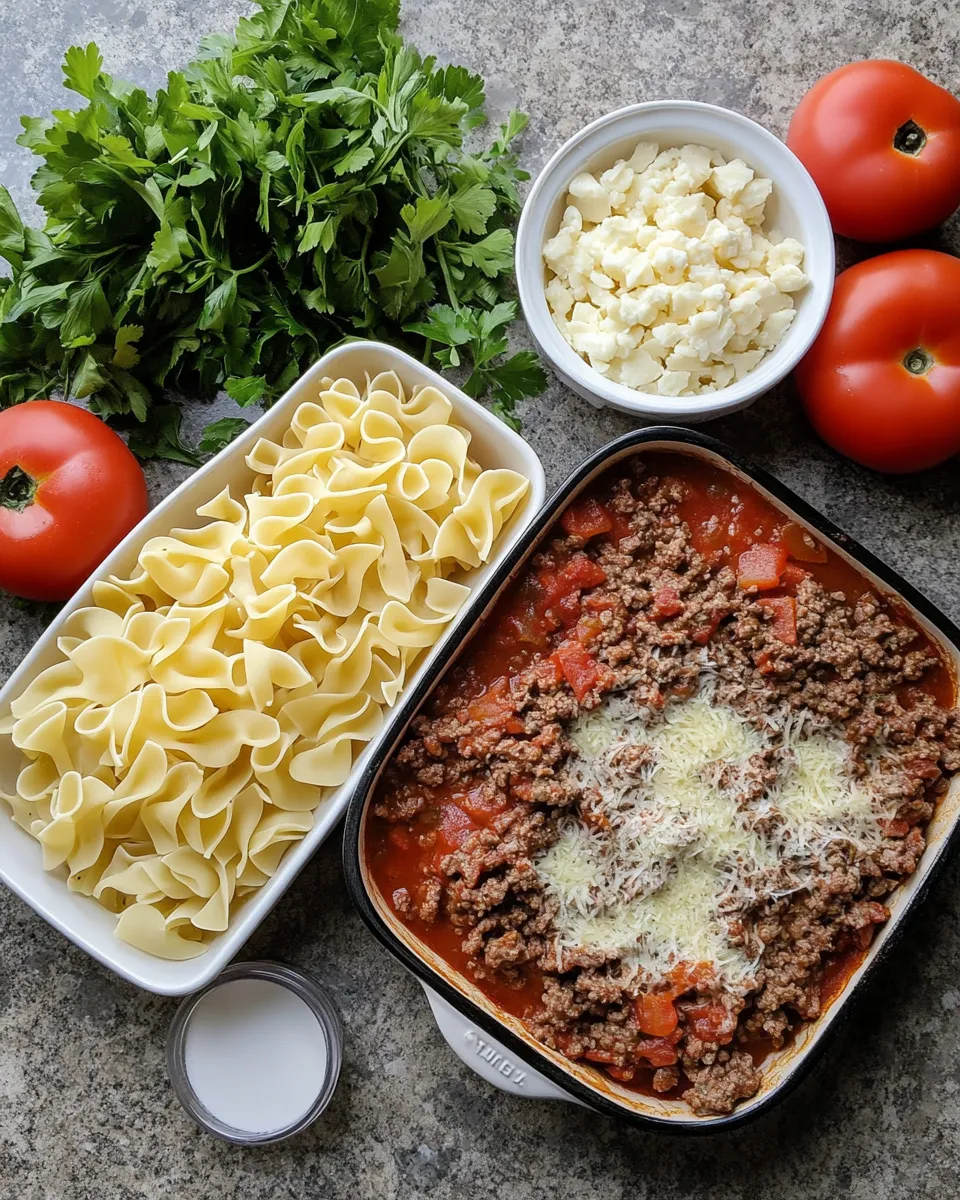 Ingredients for Savory Comfort: Dive into Delicious Beef Lombardi Casserole