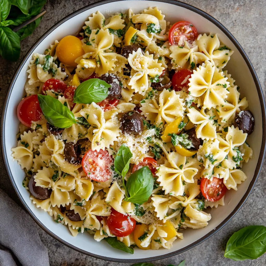 Photo of featured for Colorful Bow Tie Pasta Salad: A Delightful Twist for Your Next Picnic
