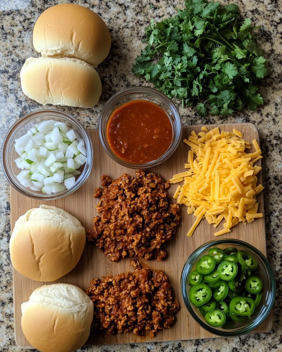 Ingredients for Spicy Meets Savory: Dive into Cajun Chicken Sloppy Joes