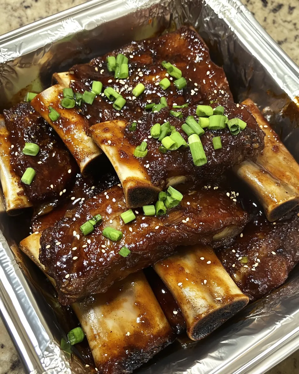 Ingredients for Savory Bliss: Caramelized Slow Roast Asian Beef Short Rib Unleashed