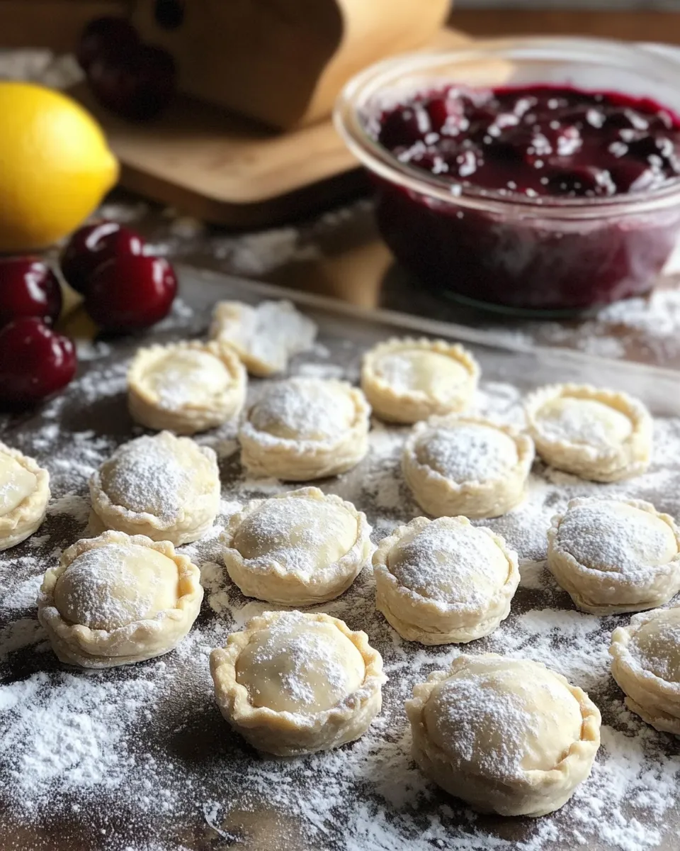 Ingredients for Irresistibly Delicious Cherry Pie Bites: A Perfect Sweet Treat
