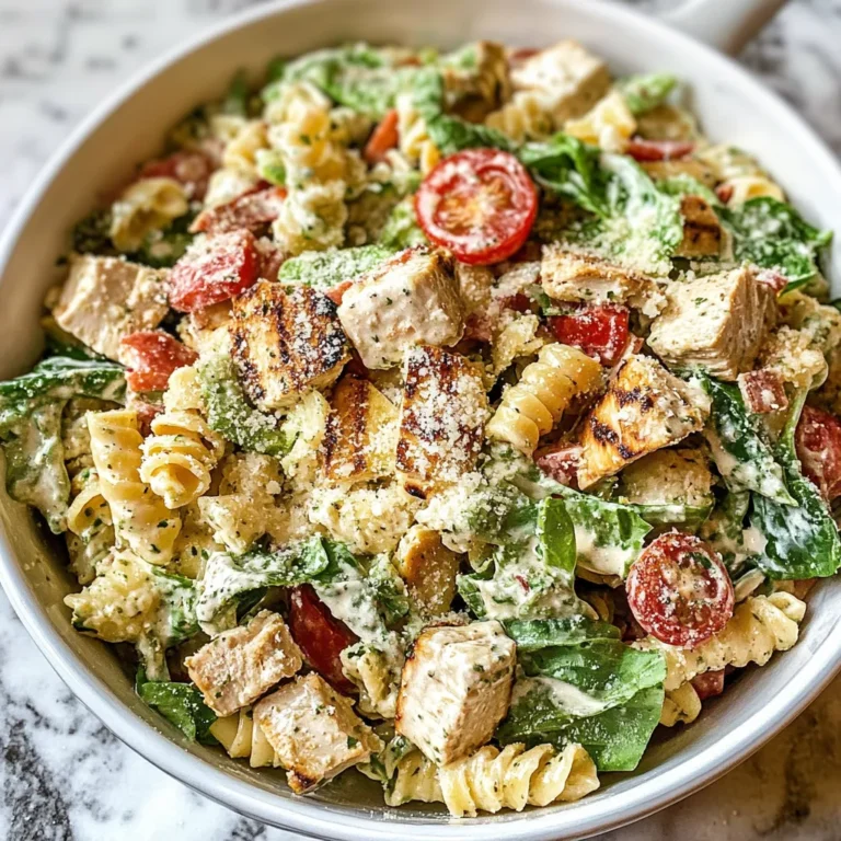 Photo of featured for Creamy Chicken Caesar Pasta Salad: A Twist on a Classic Favorite