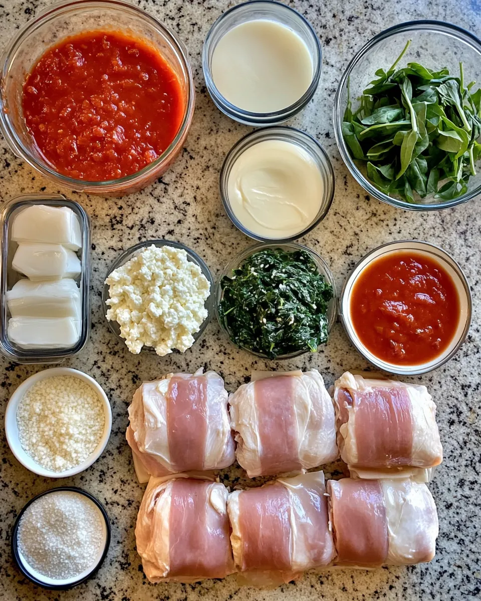Ingredients for Savory Chicken Rollatini: A Delicious Twist on a Classic Favorite