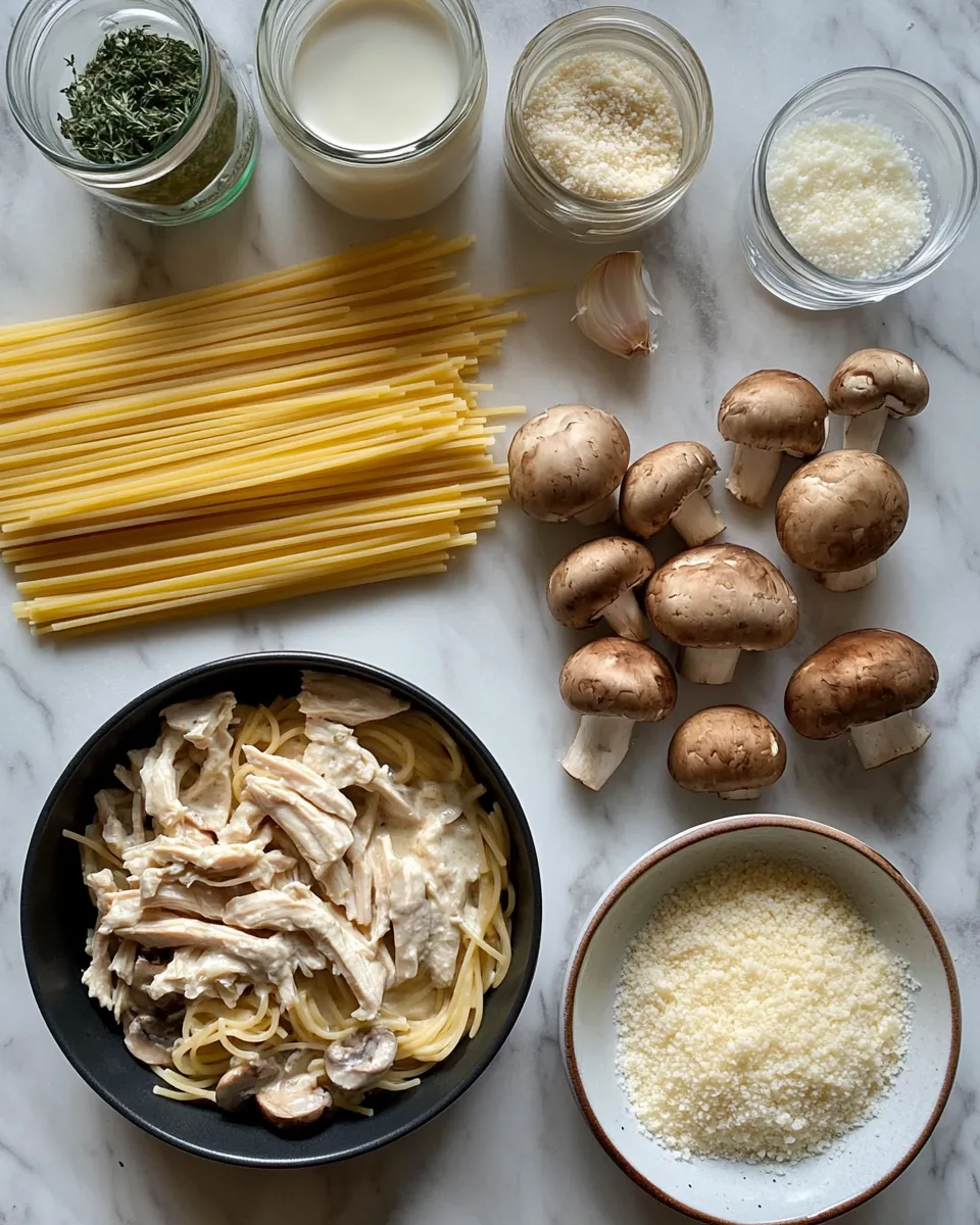 Ingredients for Savor the Creamy Comfort of Classic Chicken Tetrazzini