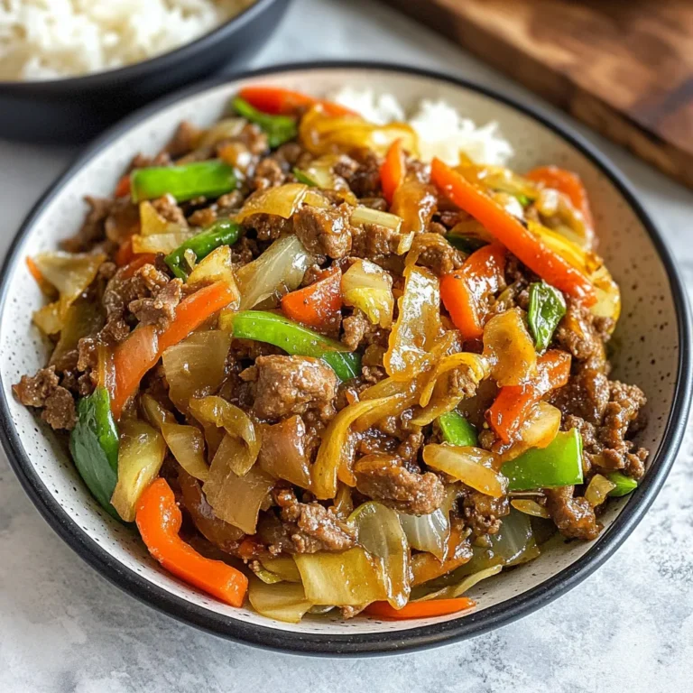 Photo of featured for Savory Simplicity: Quick and Delicious Chinese Ground Beef and Cabbage Stir-Fry