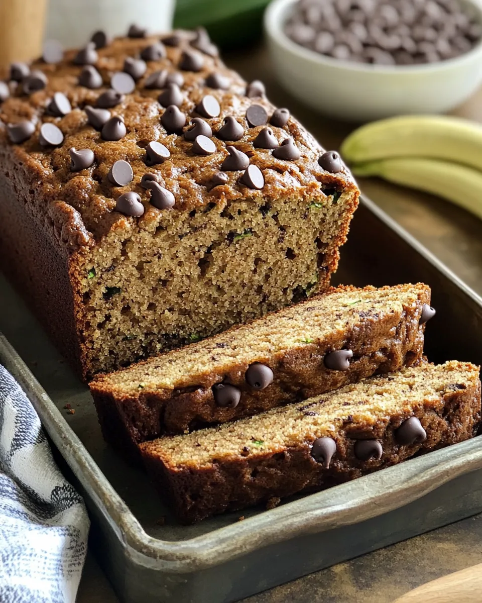 Ingredients for Indulge Guilt-Free with Irresistible Chocolate Chip Zucchini Bread