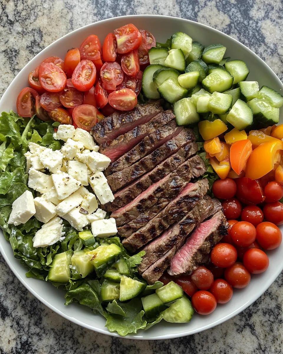 Ingredients for Savor the Flavor: Chopped Salad with Grilled Steak for a Perfect Summer Meal