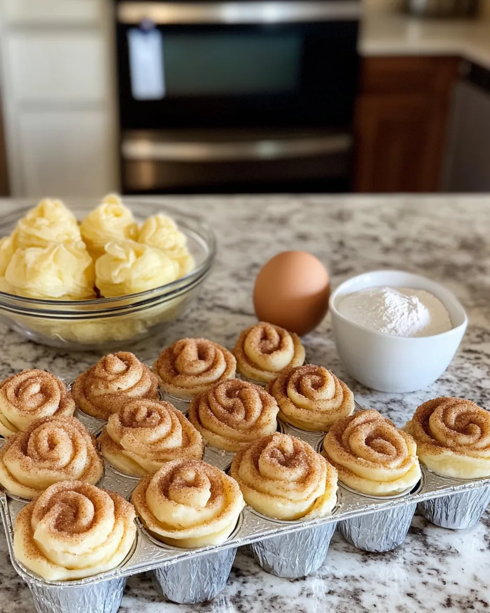 Ingredients for Cinnamon Sugar Cruffins: The Sweetest Twist on a Classic Pastry