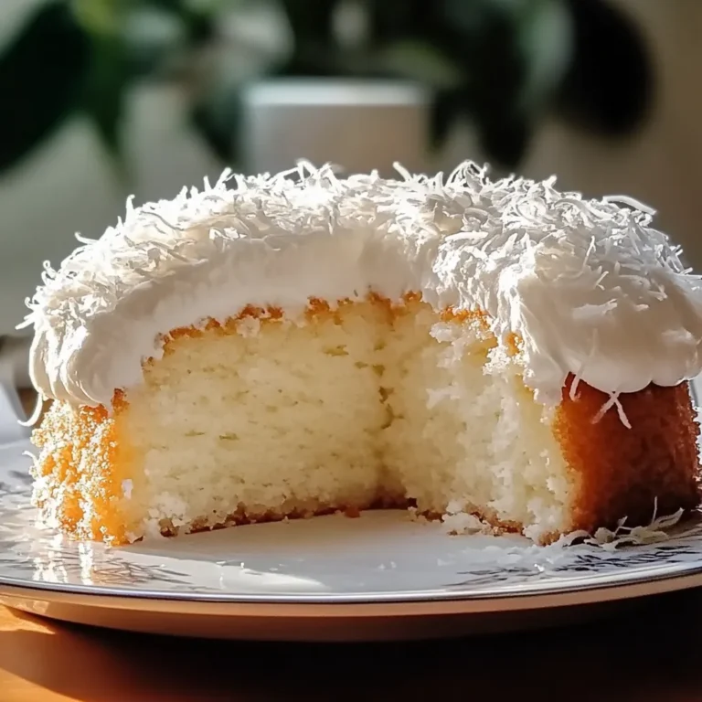 Photo of featured for Heavenly Coconut Cloud Cake: A Slice of Tropical Bliss