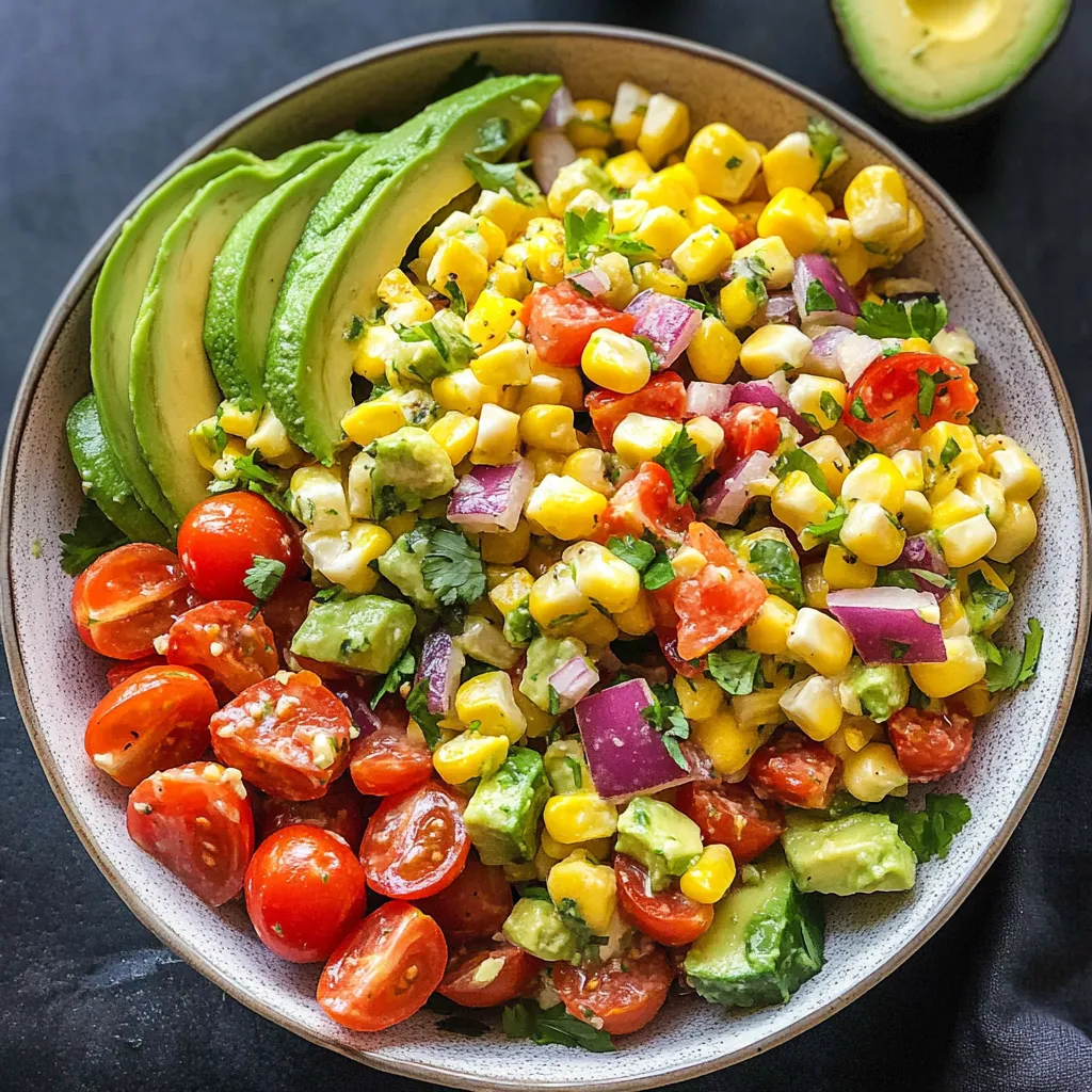 Photo of featured for Fresh and Flavorful: The Ultimate Corn Tomato Avocado Salad Delight