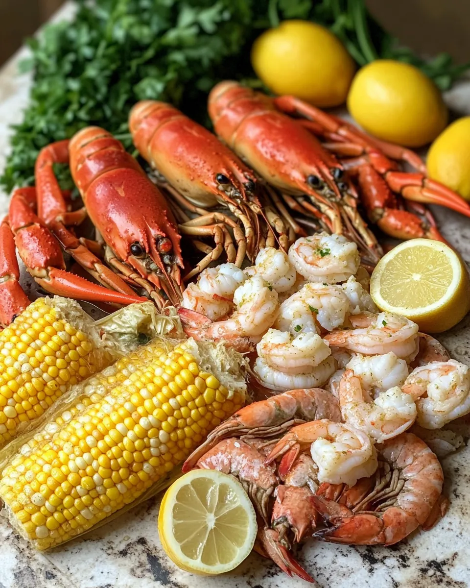 Ingredients for Savor the Sea: The Ultimate Crab and Shrimp Boil Recipe
