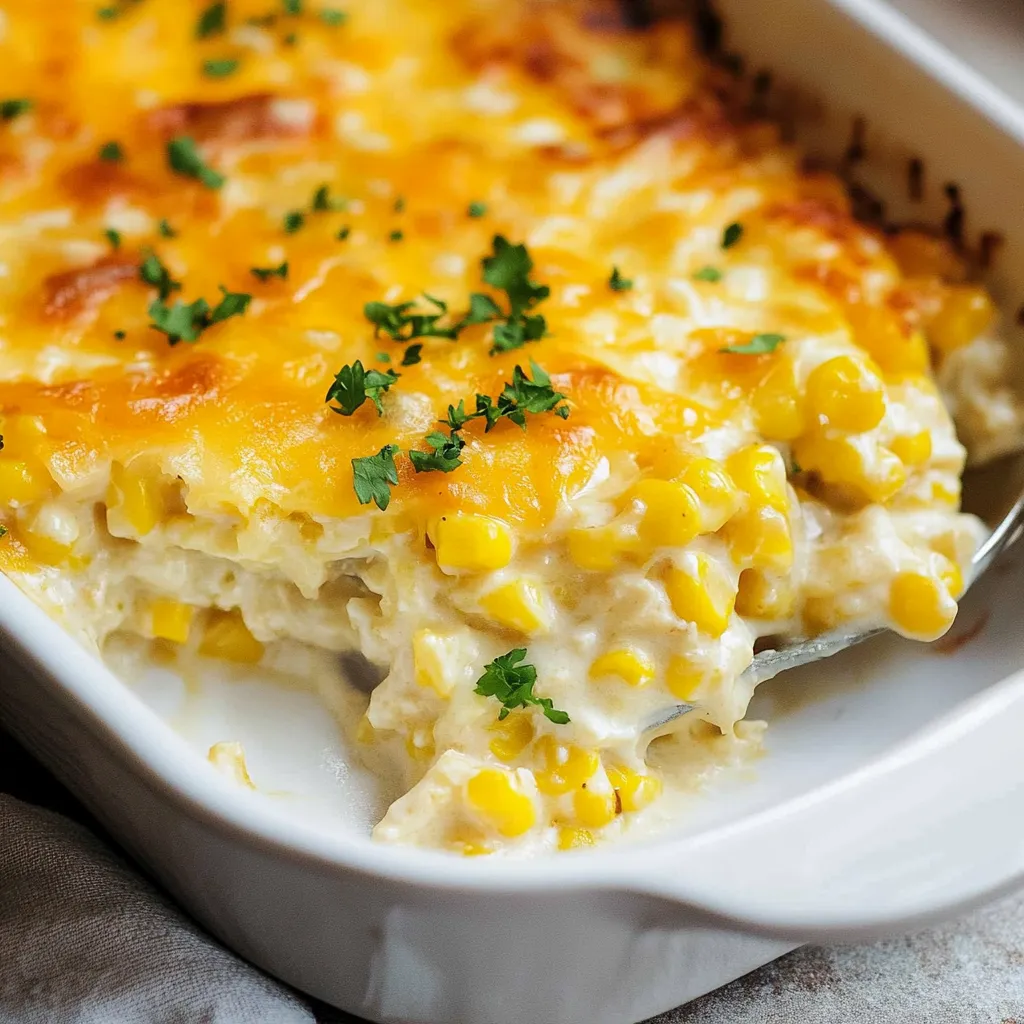 Photo of featured for Irresistibly Creamy: The Ultimate Cream Cheese Corn Casserole Delight