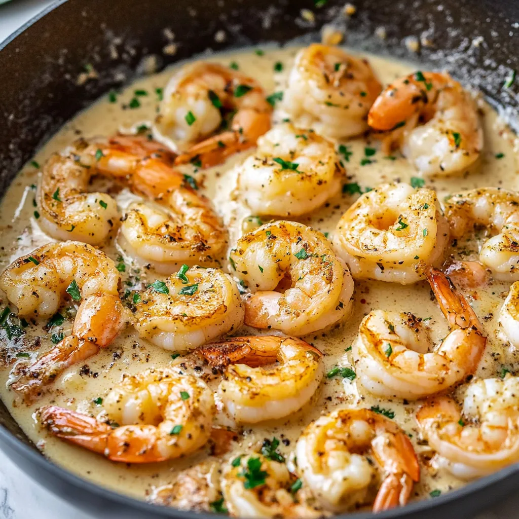 Photo of featured for Indulge in Irresistible Creamy Garlic Shrimp Delights