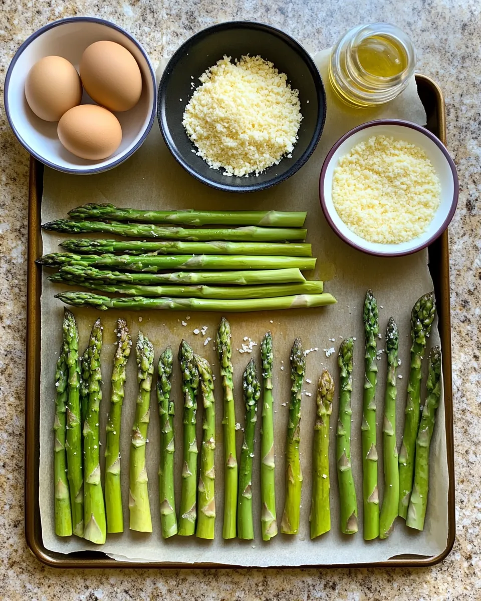 Ingredients for Crispy Asparagus Asiago Spears: A Crunchy Delight for Your Taste Buds