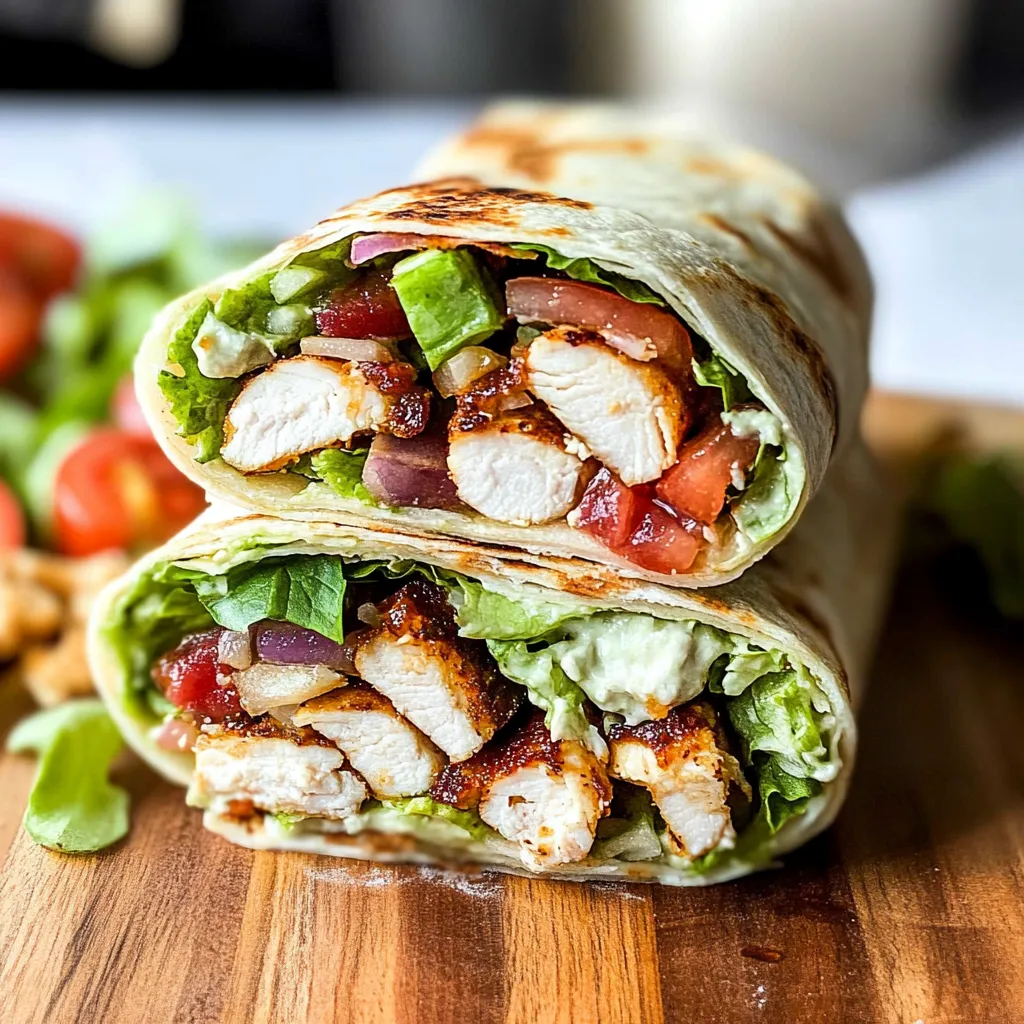 Photo of featured for Crispy Chicken Bacon Ranch Wrap: The Ultimate Flavor-Packed Delight