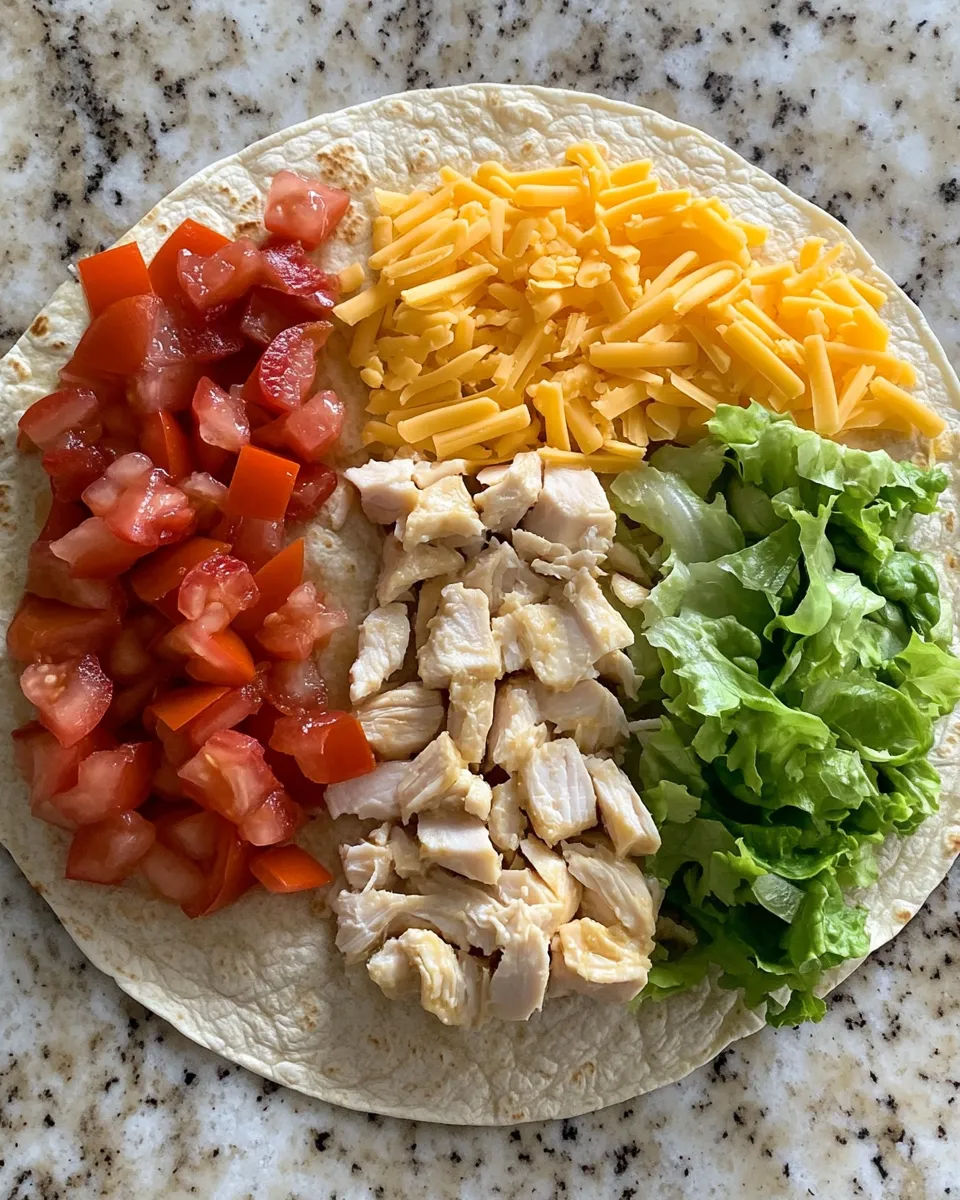 Ingredients for Crispy Chicken Bacon Ranch Wrap: The Ultimate Flavor-Packed Delight