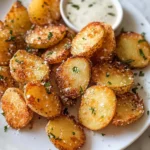 Photo of featured for Irresistibly Crunchy Crispy Parmesan Potatoes That Will Steal the Show