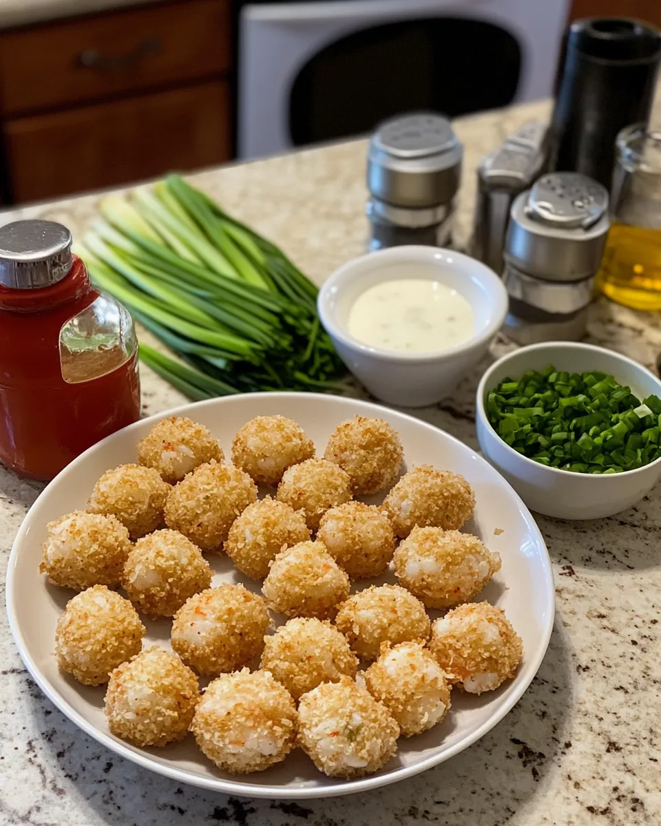 Ingredients for Dive into Deliciousness with Crispy Shrimp Balls