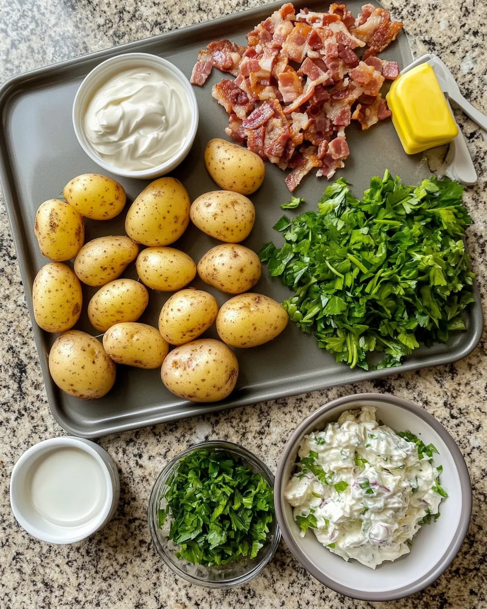 Ingredients for Crispy Smashed Potato Salad: The Perfect Crunchy Twist on a Classic Favorite