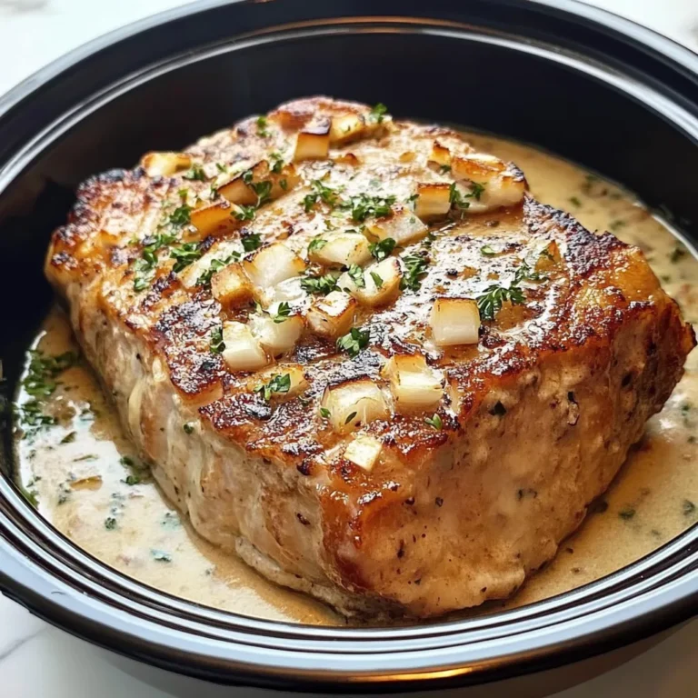 Photo of featured for Savory Simplicity: Crockpot Creamy Garlic Pork Loin Delight