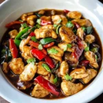 Photo of featured for Irresistibly Easy Crockpot Kung Pao Chicken for Busy Weeknights