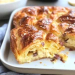 Photo of featured for Rise and Shine with a Decadent Croissant Breakfast Casserole