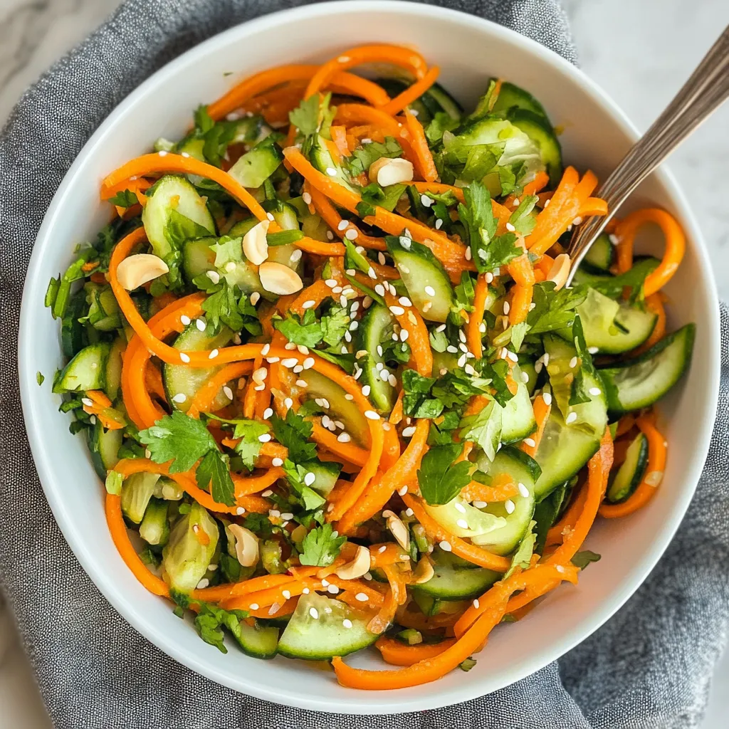 Photo of featured for Crisp and Colorful: The Ultimate Cucumber Carrot Salad Experience