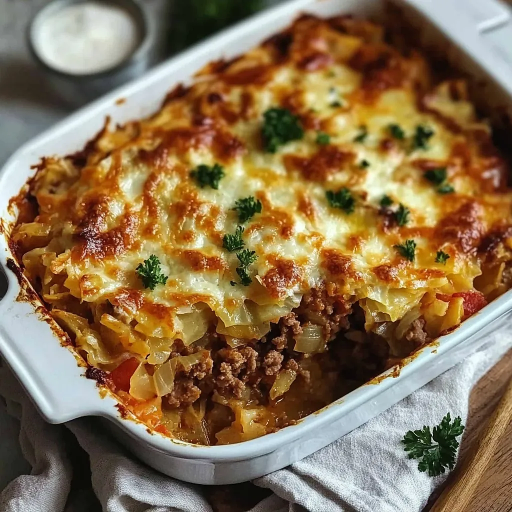Photo of featured for Irresistibly Delicious Cabbage Beef Bake That Will Wow Your Taste Buds