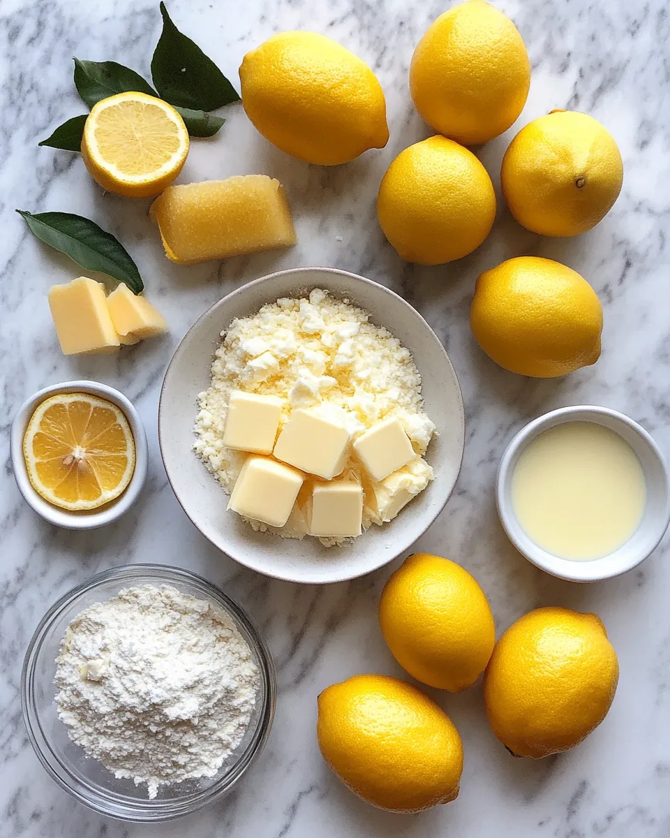 Ingredients for Zesty Bliss: Discover the Secrets to the Perfect Delicious Lemon Cake