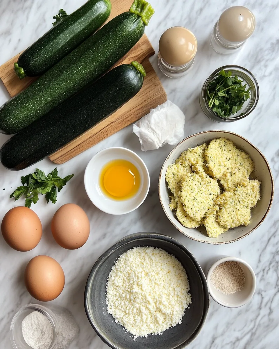 Ingredients for Crispy Delights: Discover the Irresistible World of Fried Zucchini Cakes