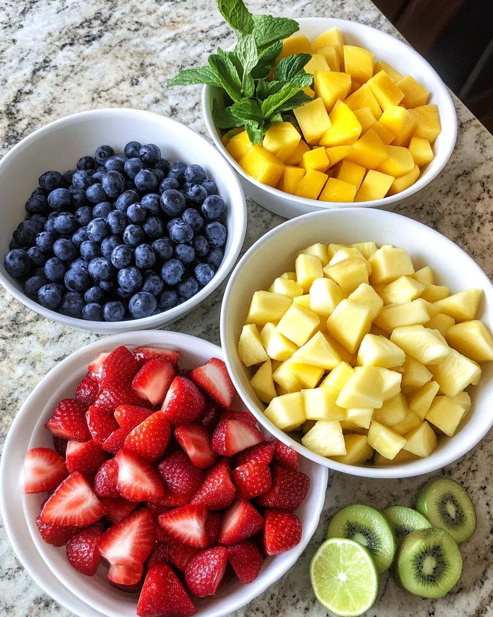 Ingredients for Vibrant Delights: Elevate Your Summer with Irresistible Fruit Salad Creations