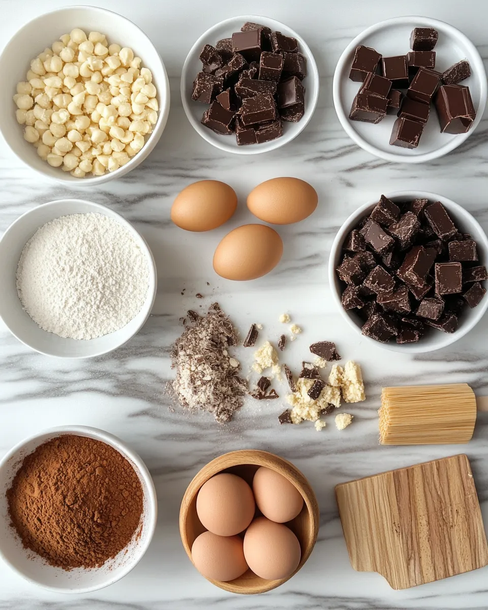 Ingredients for Indulge in Decadence: The Ultimate Fudgy Chewy Browkies Recipe