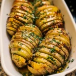 Photo of featured for Irresistibly Delicious Garlic Butter Hasselback Potatoes That Steal the Show