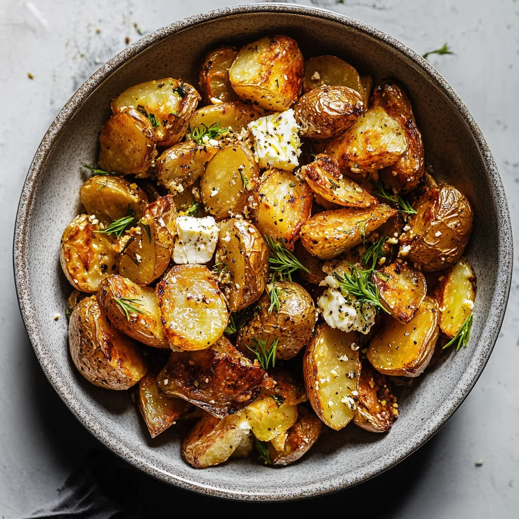 Photo of featured for Savor the Flavor: Irresistible Greek Feta Roast Potatoes You’ll Crave