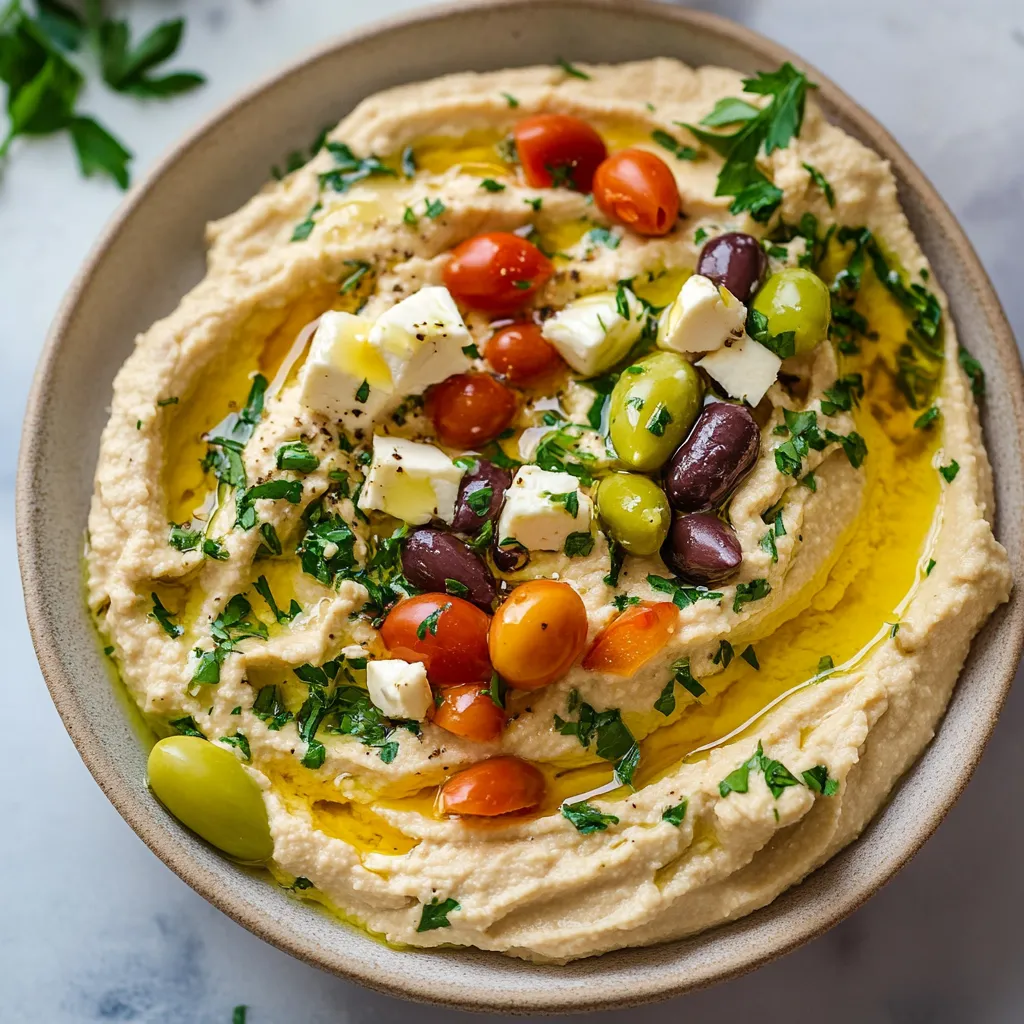 Photo of featured for Dive into Deliciousness: Greek Style Loaded Hummus That Will Elevate Your Snack Game