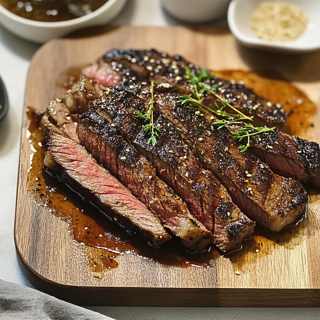 Photo of featured for Savor the Flavor: Grilled Flank Steak with Balsamic Soy Marinade