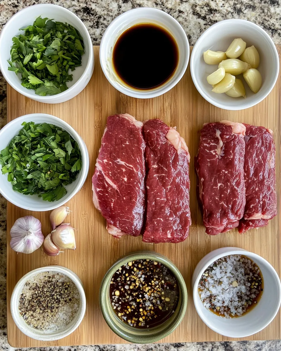 Ingredients for Savor the Flavor: Grilled Flank Steak with Balsamic Soy Marinade