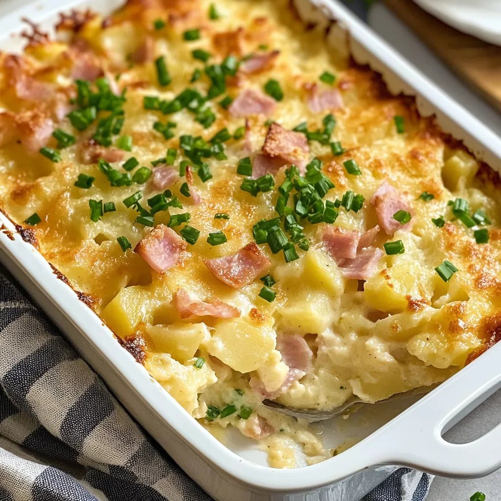 Photo of featured for Hearty Ham and Potato Casserole: Your New Comfort Food Favorite