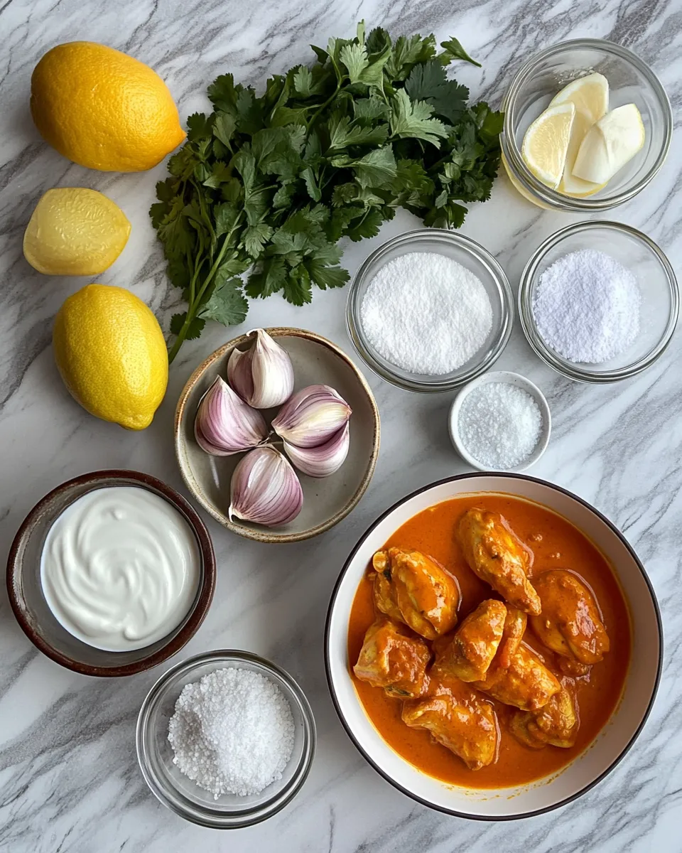 Ingredients for Irresistibly Creamy Homemade Butter Chicken That Will Make You Forget Takeout