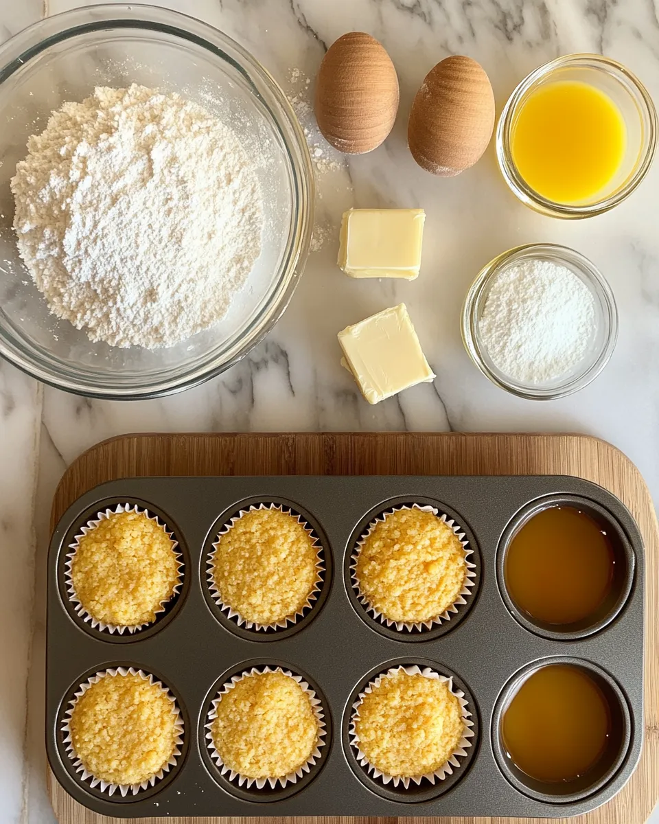 Ingredients for Sweet and Savory Bliss: Irresistible Honey Butter Cornbread Poppers