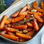 Photo of featured for Sweet and Savory Delight: Honey Roasted Carrots with Thyme