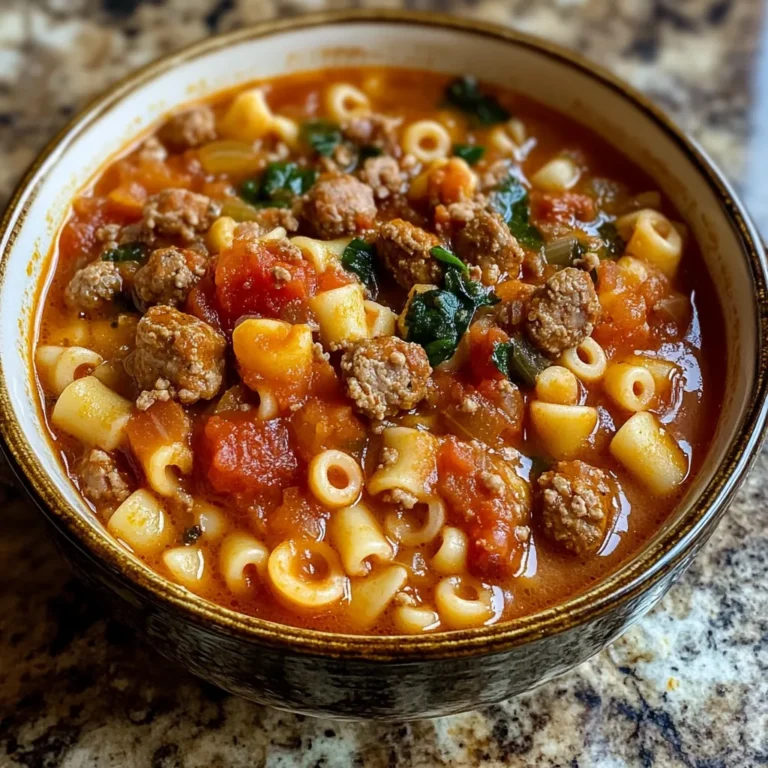 Photo of featured for Savor the Flavor: Hearty Italian Sausage Ditalini Soup to Warm Your Soul