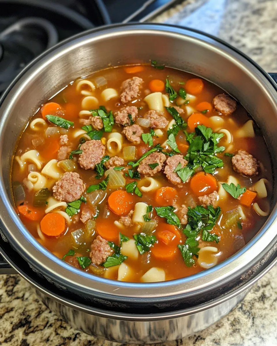 Ingredients for Savor the Flavor: Hearty Italian Sausage Ditalini Soup to Warm Your Soul