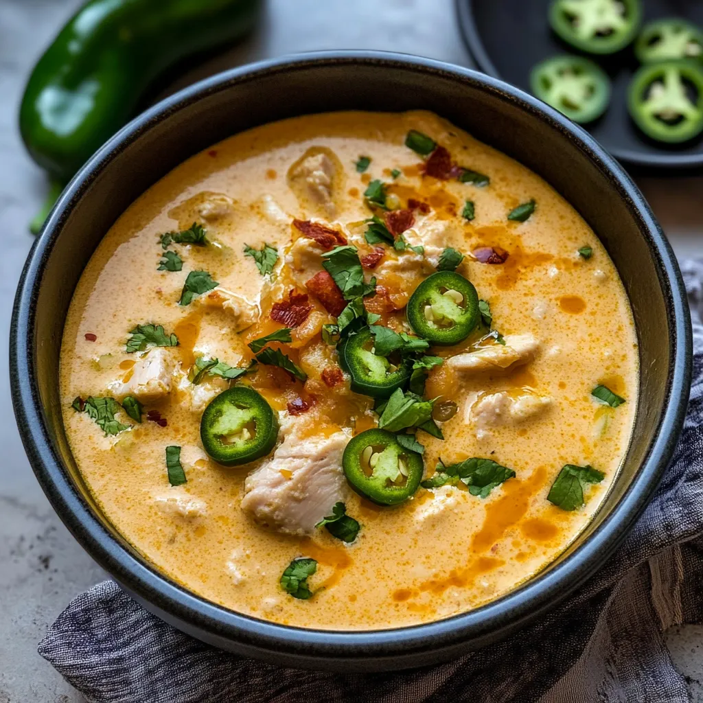 Photo of featured for Spice Up Your Dinner with Creamy Jalapeño Popper Chicken Soup